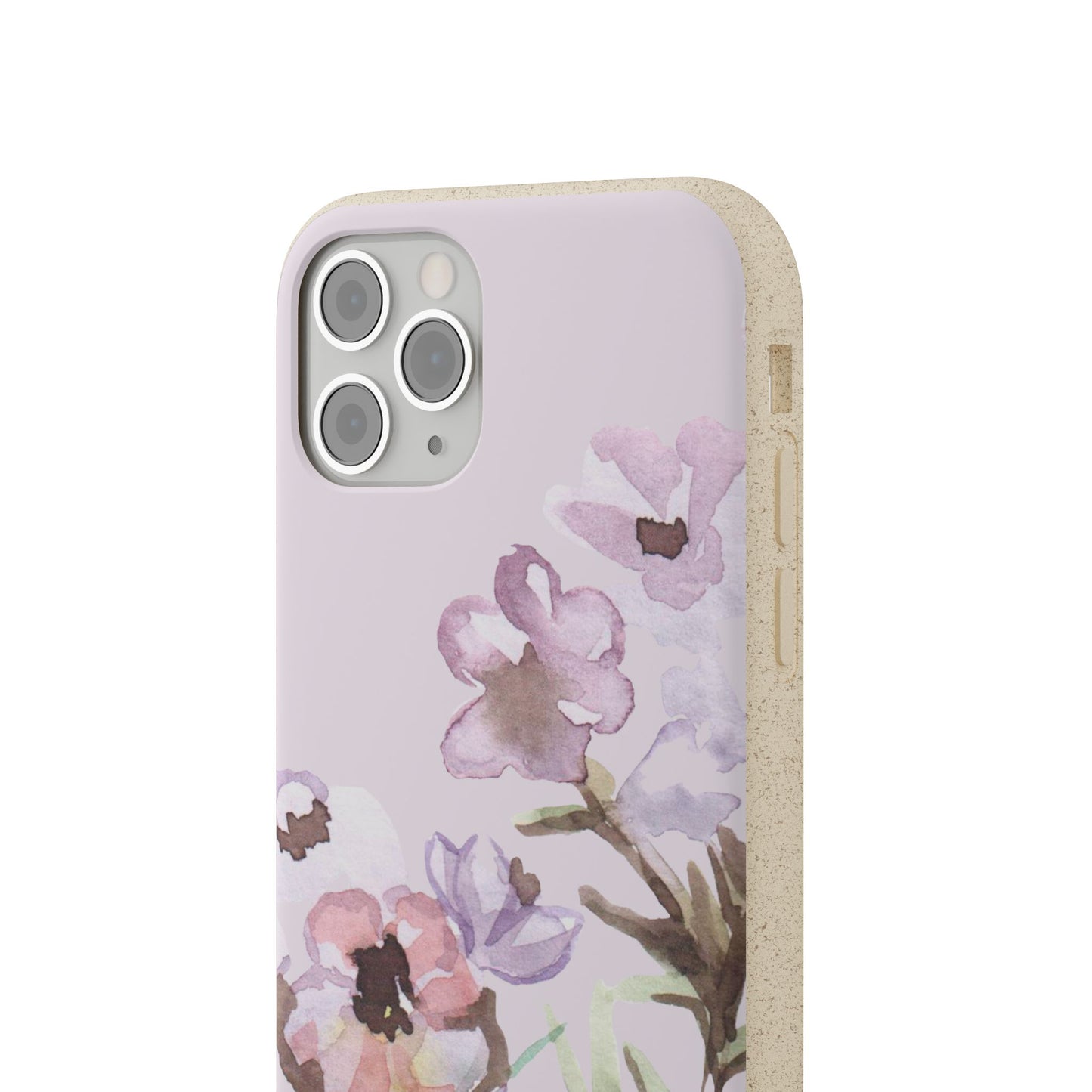 Biodegradable phone case - Purple Bouquet
