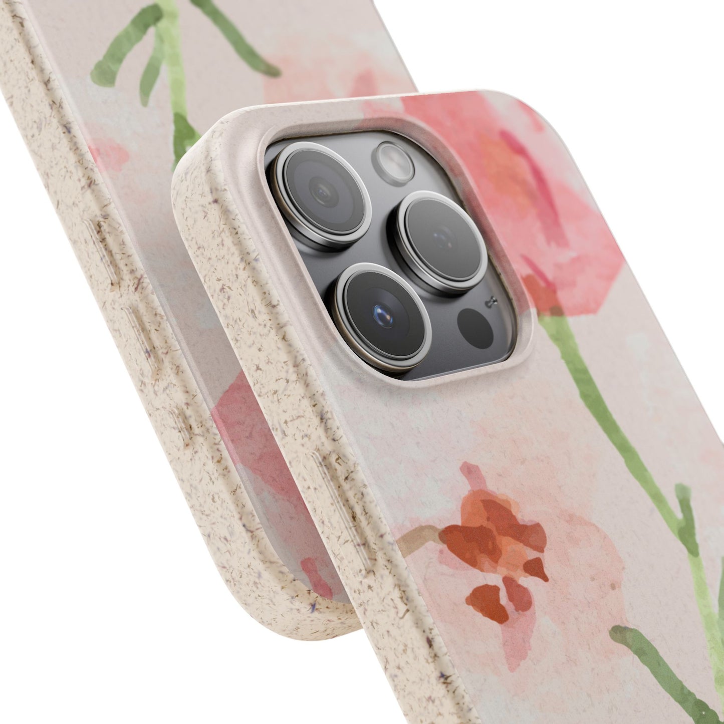Biodegradable phone case - Pink Bouquet