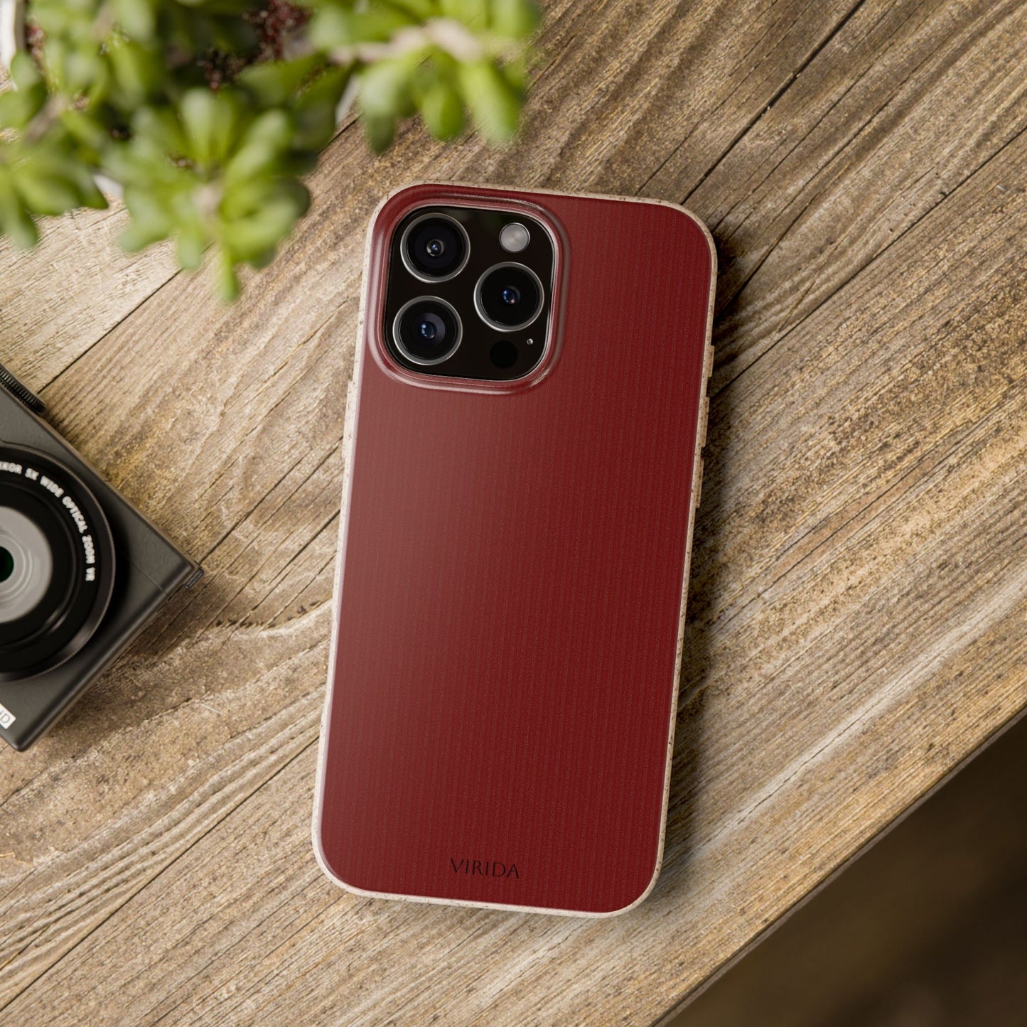 Biodegradable phone case - Burgundy
