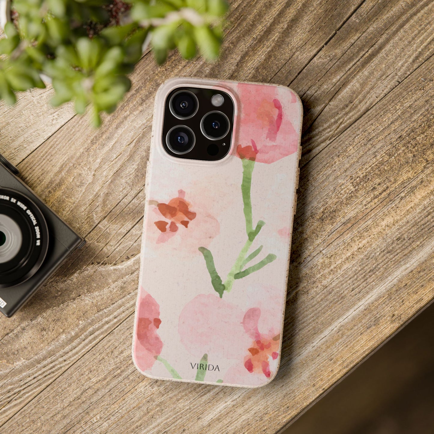 Biodegradable phone case - Pink Bouquet