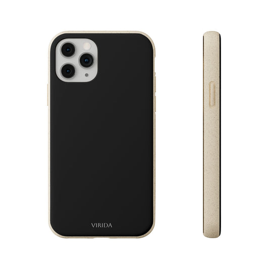 Biodegradable phone case  - Intense Black