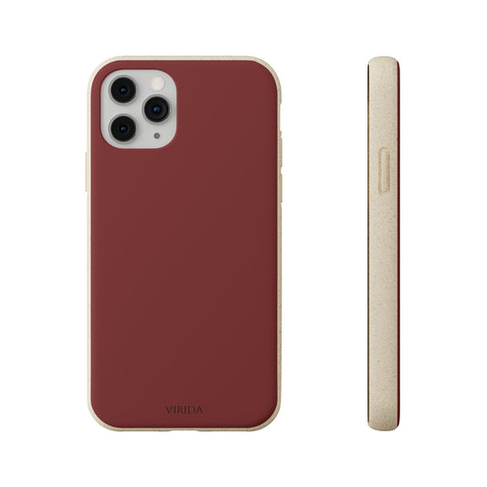 Biodegradable phone case - Burgundy