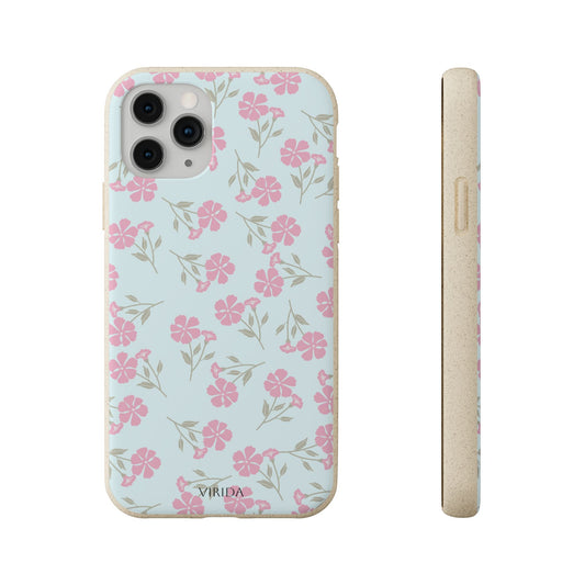 Biodegradable phone case  - Vintage Pink Flowers