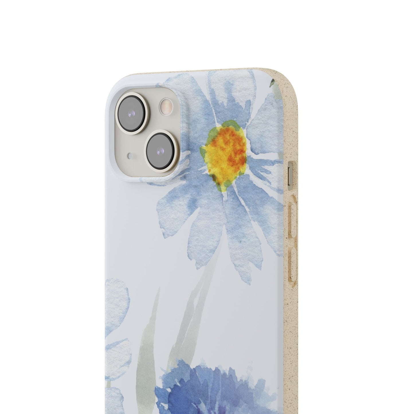 Biodegradable phone case - Blue Bouquet