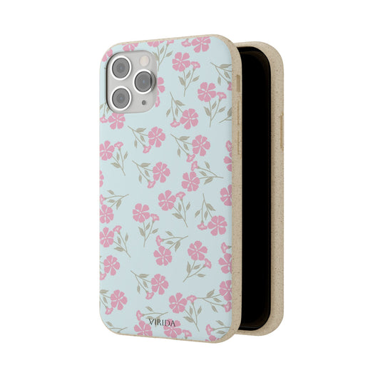 Biodegradable phone case  - Vintage Pink Flowers