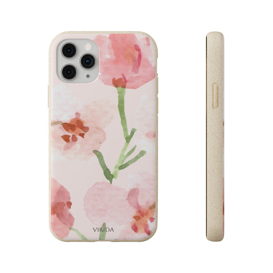 Biodegradable phone case - Pink Bouquet
