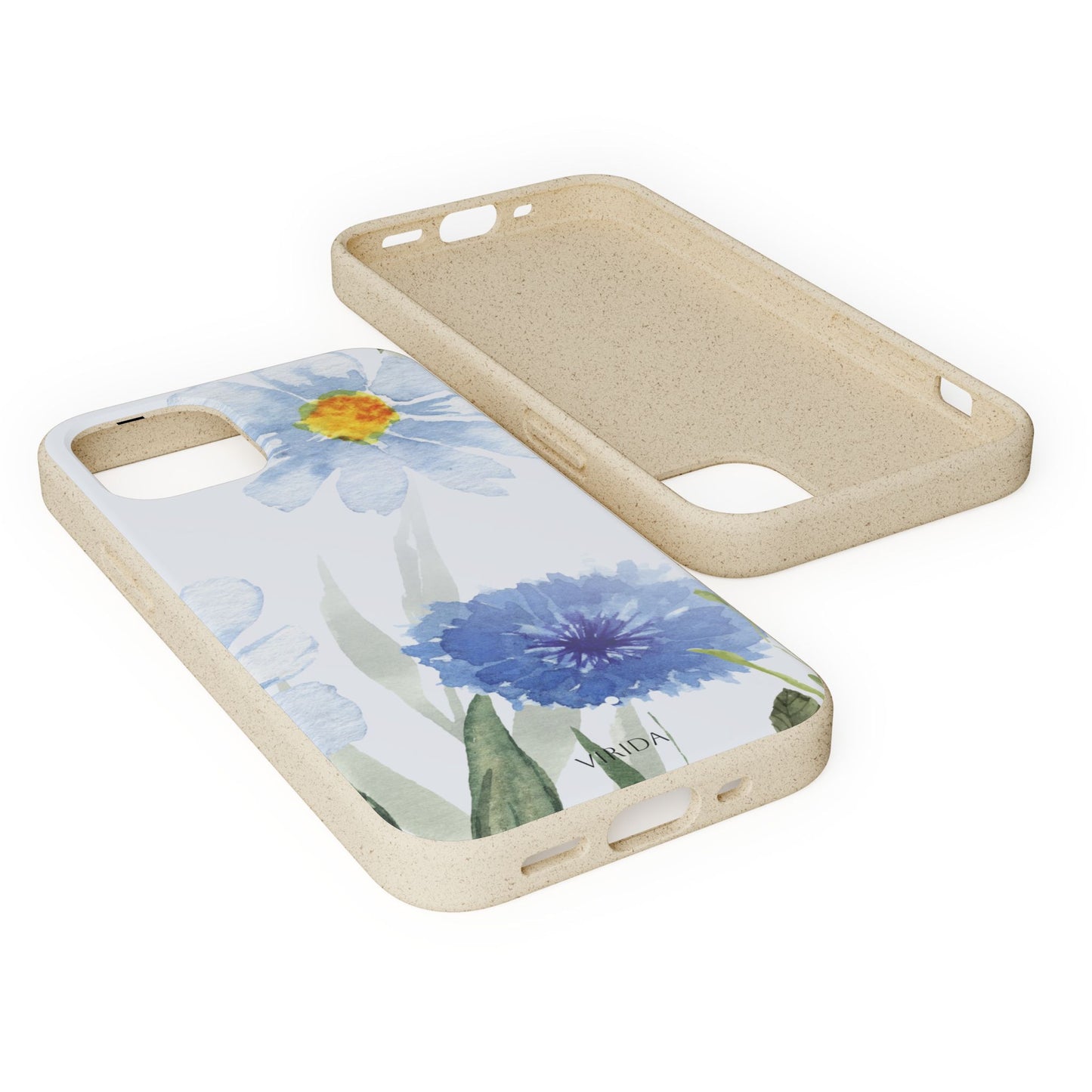 Biodegradable phone case - Blue Bouquet